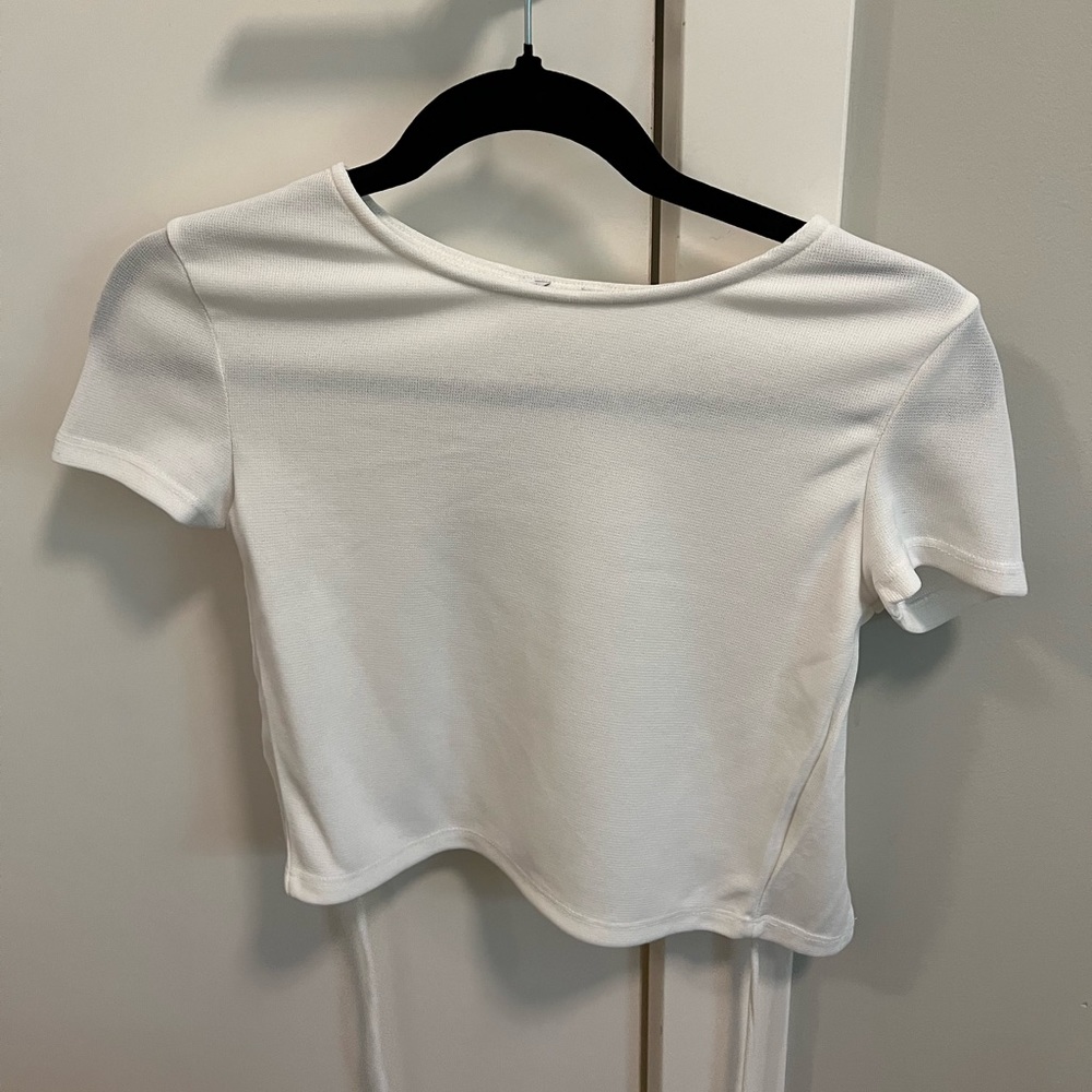 Princess polly open back with tie shirt